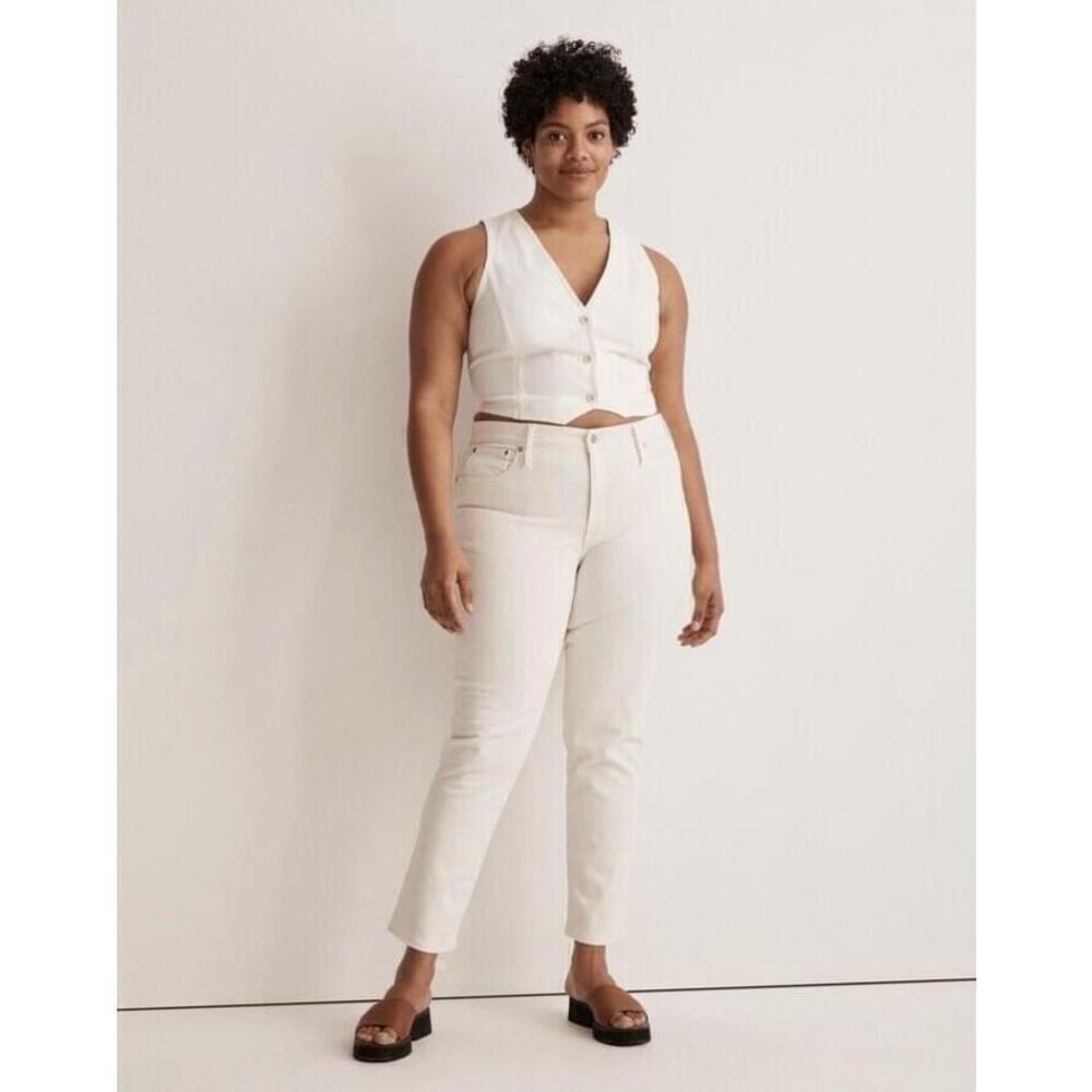 Madewell $128 Midrise Perfect Jean Vintage Canvas Wash Size 32 NH623
